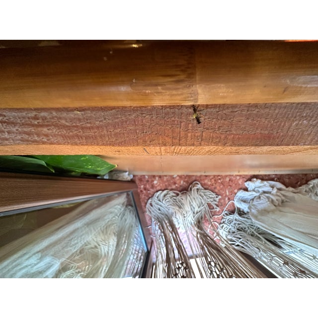 Italian Coastal Bamboo and Rattan Mirror in the style of Vivai del Sud, 1970s For Sale - Image 9 of 15