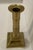 Traditional Antique Georgian English Brass Square Base Candlestick For Sale - Image 3 of 6