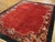 1920s Fabuluos Red Open Field Color With Nice Floral Border Antique Chinese Art Deco Rug For Sale - Image 5 of 7