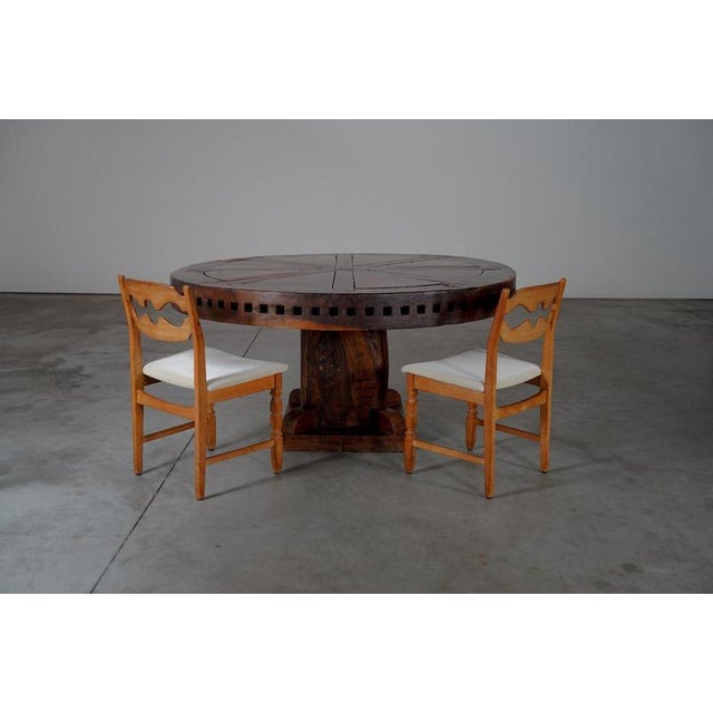 Rustic Brazilian Round Dining Table, Brazil, 1970s For Sale - Image 11 of 12