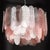 Modernist Round 3-Tier Hand-Blown Murano Glass Chandelier W/ Oval Reeded Shades For Sale - Image 10 of 18