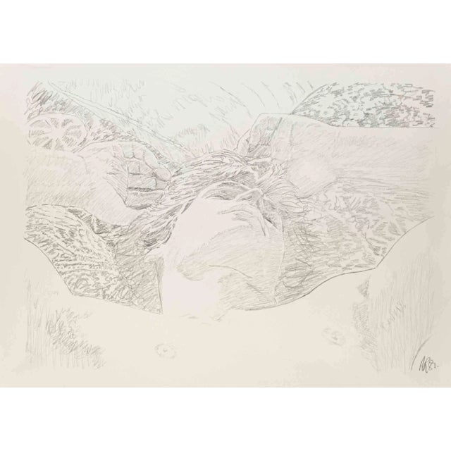 Sleeping is an original Drawing in Pencil artwork realized by Antony Roland. Good conditions. Hand-signed. The artwork is...
