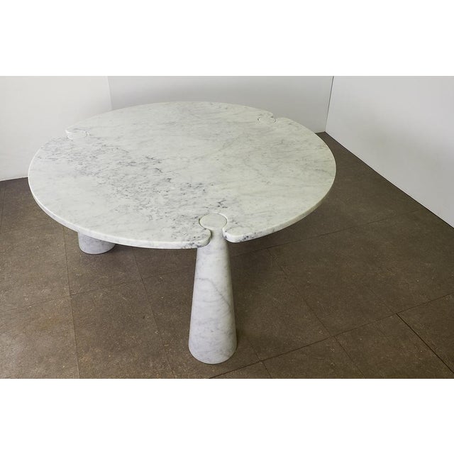 Stone Eros Dining Table in White Marble by Angelo Mangiarotti for Skipper, 1970s For Sale - Image 7 of 18