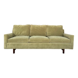 Edward Wormley Sofa for Dunbar Reupholstered in Green For Sale