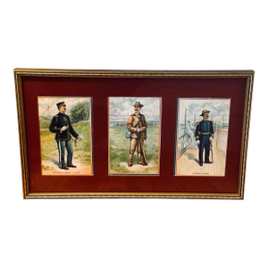 Framed Harry Alexander Ogden Postcards Us Military Uniformed Commanders 1890-1907