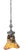 Contemporary Antique Silver Tone Sculptural Med Goat Head & Abstract Art Glass Pendant Light For Sale - Image 3 of 18