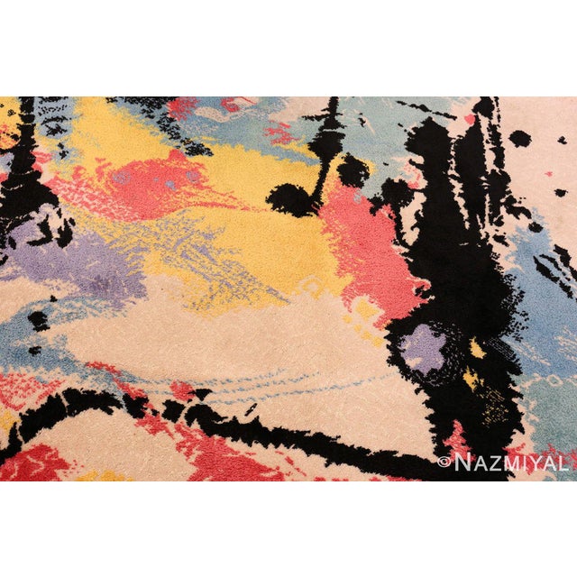 A beautifully artistic vintage Swedish Robert Jacobsen Ege rug, Country of Origin / Rug Type: Vintage Ege Rug, Circa Date:...