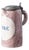 Spongeware Manganese Pewter-Mounted Beer Stein from Brussels Faience, 1800s For Sale