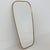 Mid-Century German Asymmetric Brass Wall Mirror, 1960s For Sale - Image 9 of 11