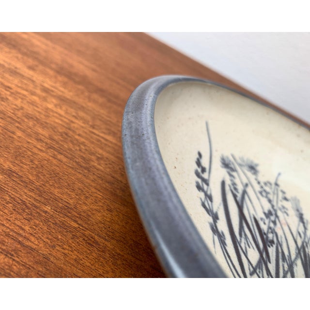 Ceramic Vintage Ceramic Bowl with Flower Motifs, 1970s For Sale - Image 7 of 14