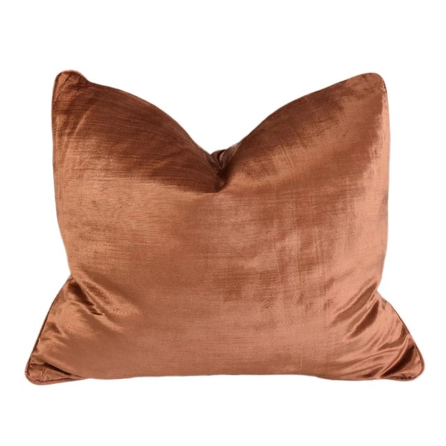 Copper Stunning Designer Italian Mariano Fortuny Altare Feather/Down Pillow For Sale - Image 8 of 8