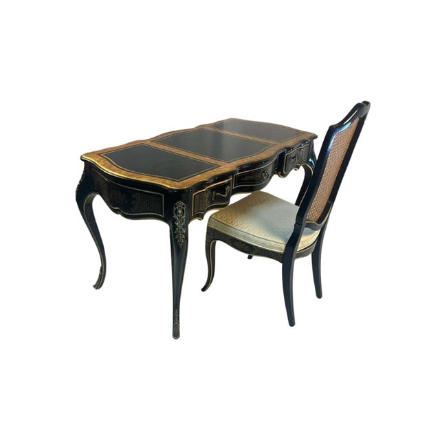 This coquet Louis XV-style desk and chair bring timeless elegance to your home with their beautifully crafted antique...