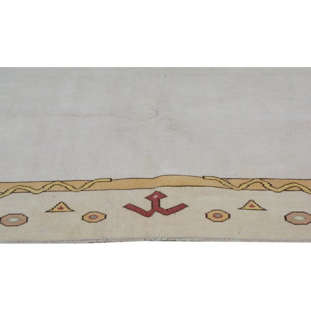 Vintage Turkish Anatolian Hand Knotted Wool Rug, 5'7x9 For Sale - Image 4 of 6