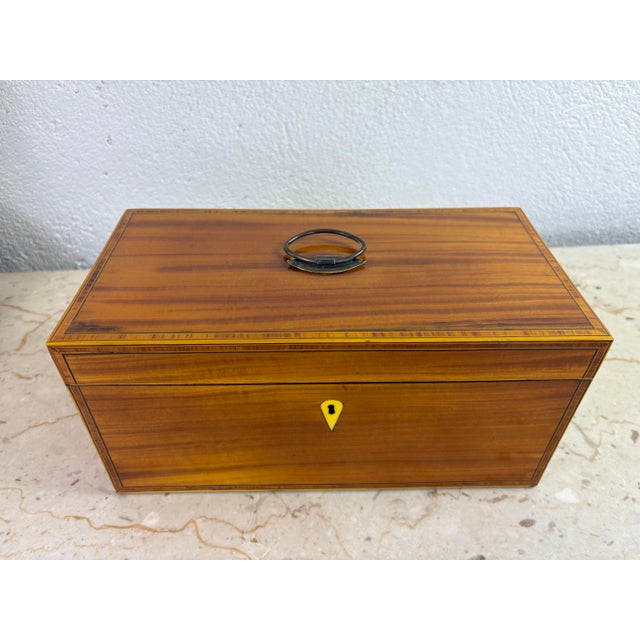 American Antique Mid 19th Century American Tea Caddy For Sale - Image 3 of 11