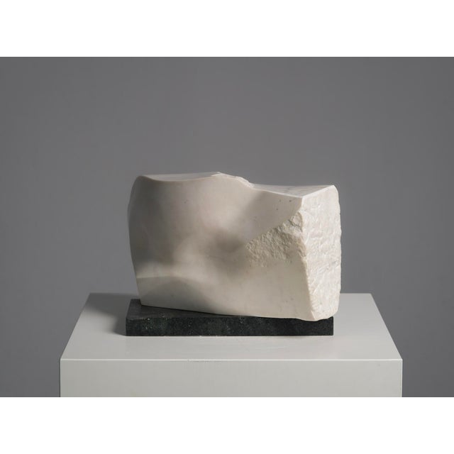 Unknown, Noise Abstract Carved Marble Sculpture, 1990s, Stone and Marble For Sale - Image 11 of 11