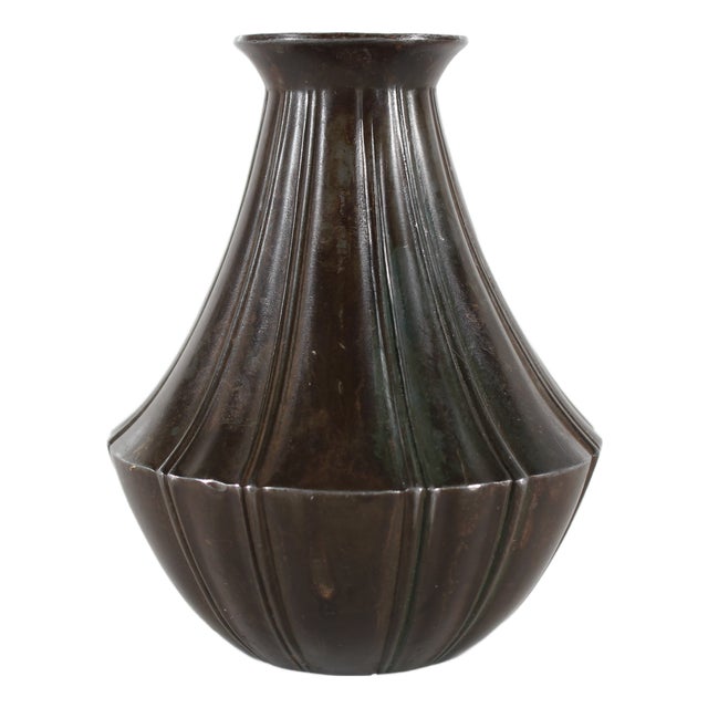 Vintage Art Deco Decorative Vase by Just Andersen, 1930s For Sale