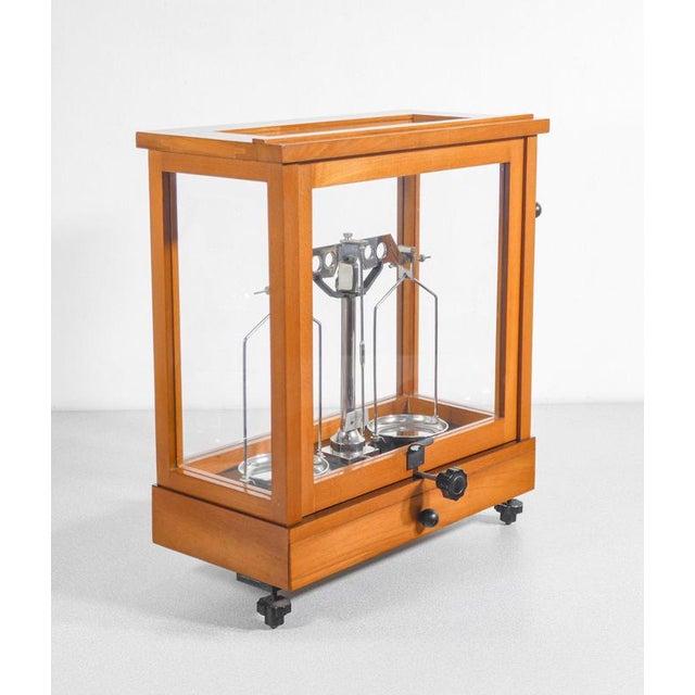Pharmacy Scale in Wooden Case For Sale - Image 16 of 18