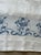 Vintage Blue and White Damask Tablecloth For Sale In Portland, OR - Image 6 of 11