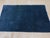 Mid 20th Century Galerie Shabab Collection Mid-20th Century Handmade Chinese Art Deco Throw Rug in Blue For Sale - Image 5 of 9