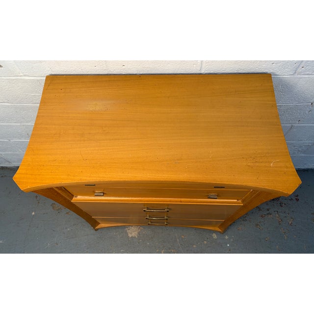 Unique Mid 20th Century High-Boy Dresser W/ Brass Hardware For Sale In New York - Image 6 of 15