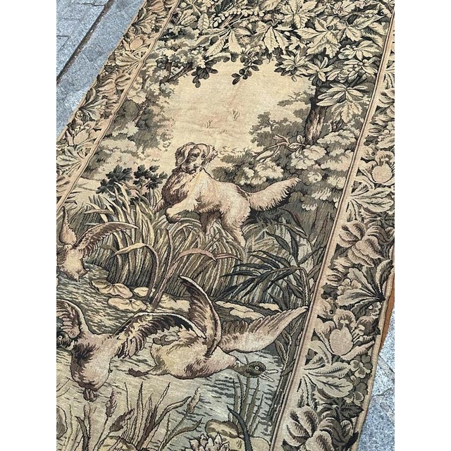 Textile Vintage French Aubusson Style Jacquard Tapestry Panel, 1940s For Sale - Image 7 of 18