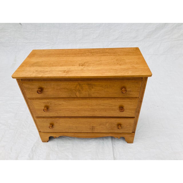 Exceptional Whitney Vintage Chippendale Maple Dresser 3Drawer