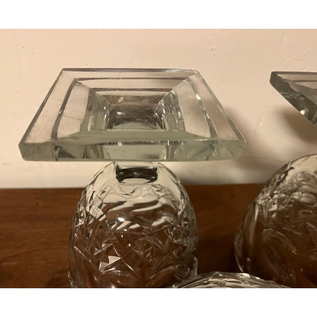 Antique 18th Century George III Anglo Irish Cut Crystal Glass Chestnut Urns - a Pair For Sale - Image 12 of 12