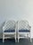 Vintage Coastal Scalloped Rattan Lounge Chairs - A Pair For Sale - Image 9 of 12