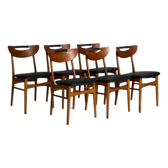 Danish Dining Chairs, 1960s, Set of 6 For Sale