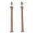 Vintage Traditional Pine Column Lamps, With Acrylic Base & Cotton Double Twist Cords - a Pair For Sale