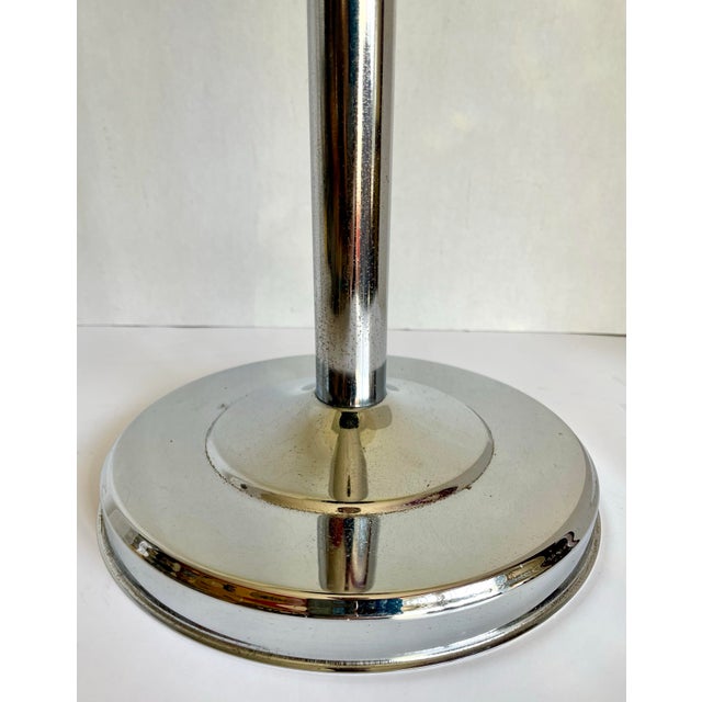 Chrome Mid-Century Sculptural Chrome Pedestal Floor Ashtray For Sale - Image 8 of 11