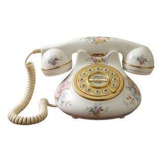 Constance Telephone in Fine Porcelain from Royal Albert, 1991 For Sale