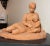Vintage Handmade Mother and Baby Terracotta Pottery Sculpture Statue Art Figural For Sale - Image 4 of 13