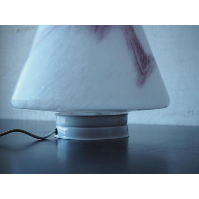 Mid-Century Glass Table Lamp, Europe, 1980 For Sale - Image 10 of 13
