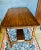 Wood Vintage English Jacobean Style Side Table With Scalloped Top For Sale - Image 7 of 12