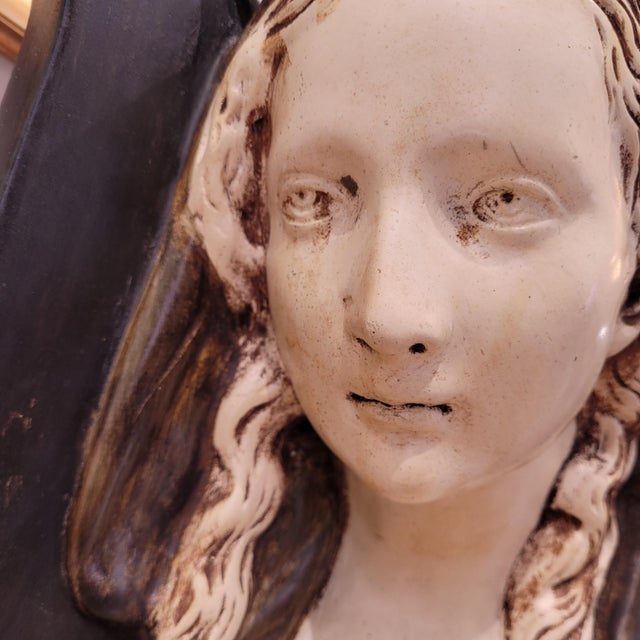 Spanish School, Virgin, 1920s, Plaster For Sale - Image 9 of 15