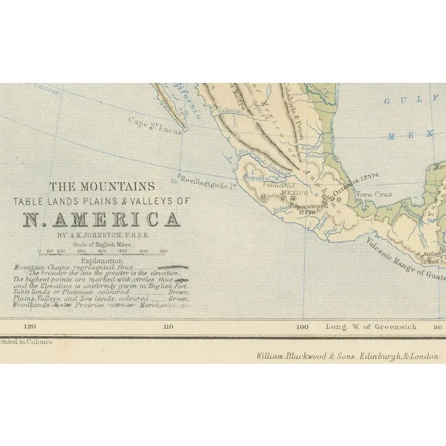 Geological Map of North America by A.K. Johnston, 1852 For Sale - Image 6 of 12