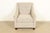 A nice contemporary gray upholstered club chair or lounge chair In the style of Baker Furniture By Bassett Furniture USA,...