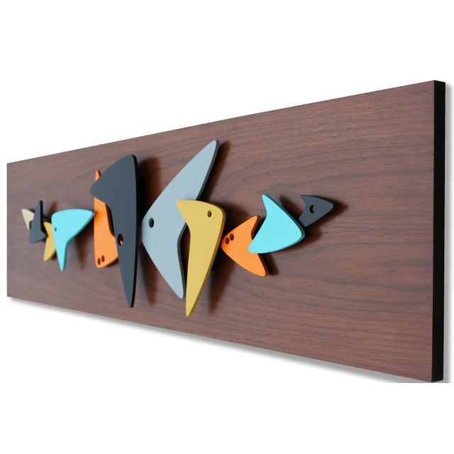 Mid Century Modern Art Boomerang Abstract Wall Sculpture For Sale - Image 10 of 10