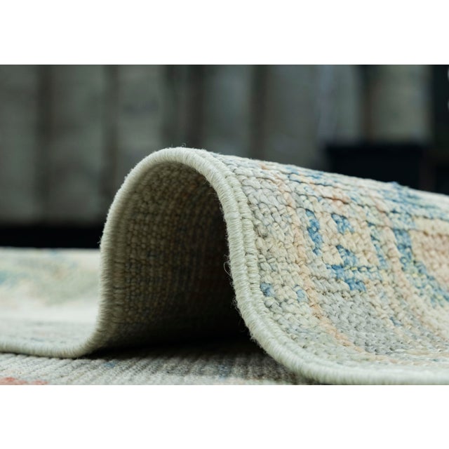Textile Turkish Oushak Rug 4'11" x 7'1" #17890 For Sale - Image 7 of 8