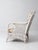 Antique White Wicker Lounge Chair With Floral Cushions For Sale - Image 4 of 17