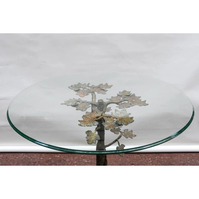 Vintage Bronze Gueridon by Enzo Missoni For Sale - Image 3 of 8