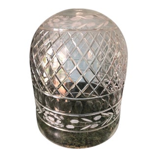 Etched Dome Vintage Pendant Lighting For Sale