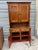 Brown 19th Century Antique Early American Primitive Style Stained Pine Two-Part Hutch Cabinet For Sale - Image 8 of 12
