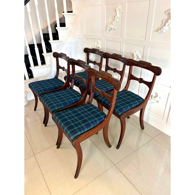 Antique Regency Dining Chairs, 1830s, Set of 6 For Sale - Image 3 of 15
