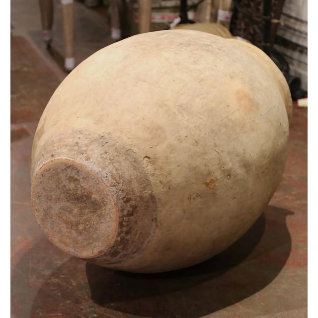 Olive Early 19th Century French Provincial Terracotta Olive Jar From Provence For Sale - Image 8 of 9