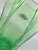 Green 2009 Blenko Antique Green Paper Bag Blown Art Crackle Glass Vase Mid-Century Modern Style For Sale - Image 8 of 12