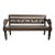 Vintage Carved Blackened Boho Balinese Bench For Sale