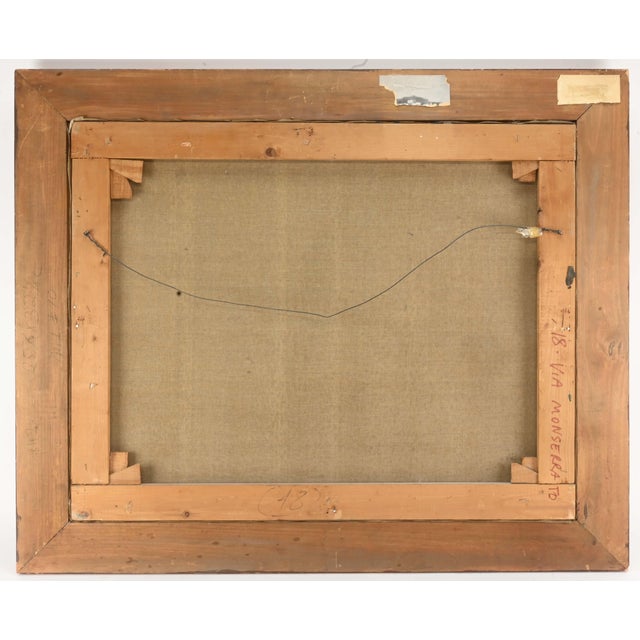 Mid 20th Century Nicola Simbari (Italian, 1927-2012) Oil on Canvas "Via Monserrato" For Sale - Image 5 of 7