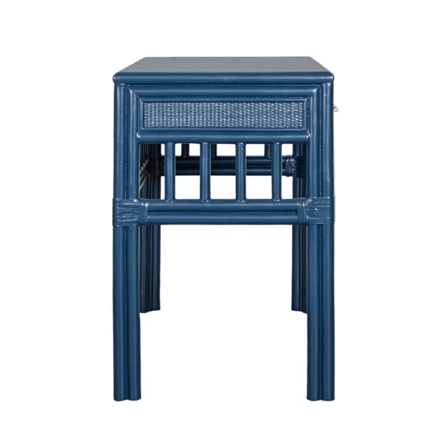 David Francis Colony Desk, Navy Blue For Sale - Image 4 of 6